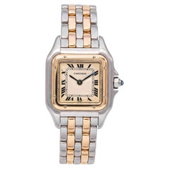 Vintage Cartier Panthère Gold & Stainless Steel Two-Row Quartz Women’s Watch