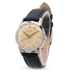 Vintage Movado Herrenuhr aus Edelstahl mit Automatikwerk und 28 Lagersteinen