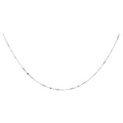 Vintage Platinum and Palladium Mixed Link Chain Necklace