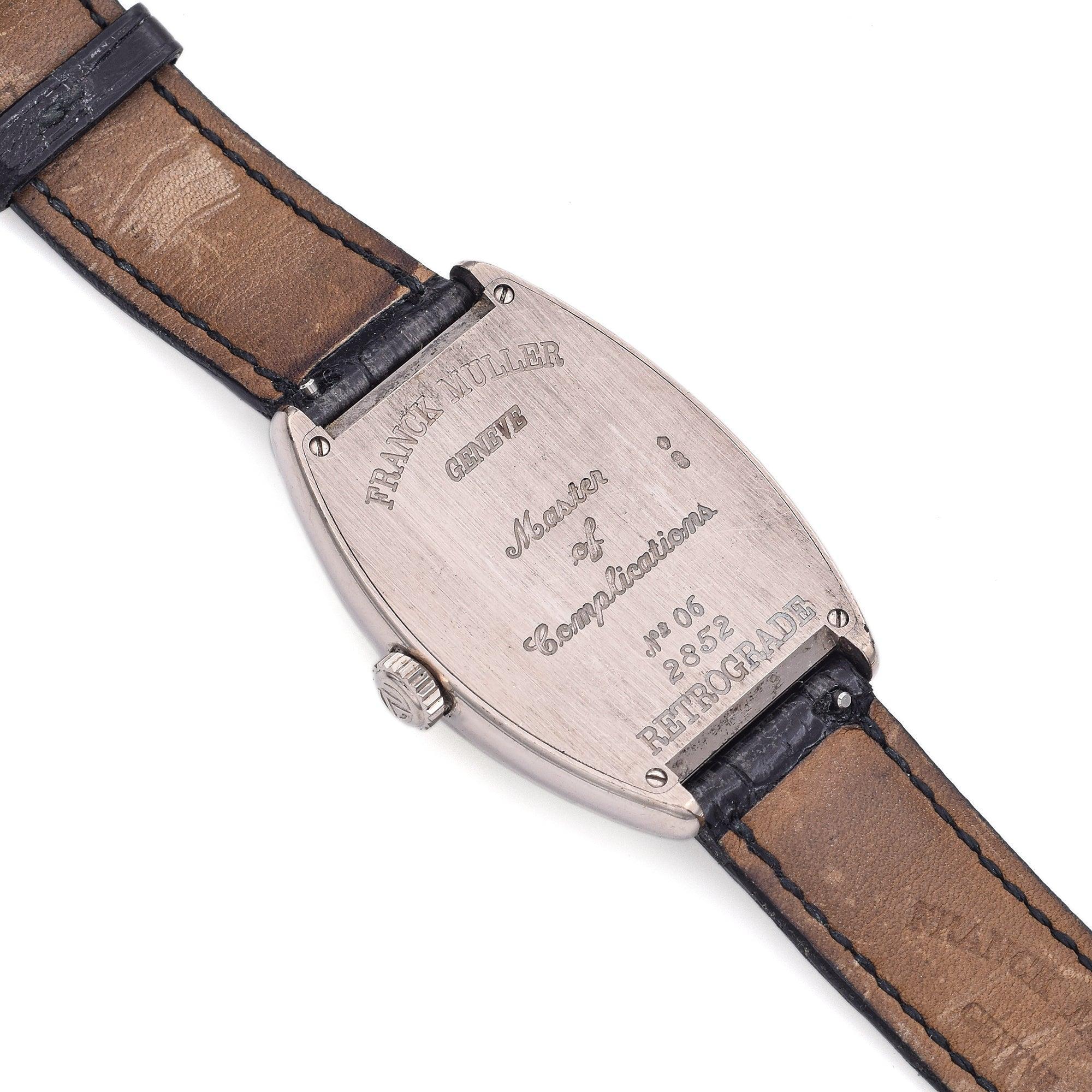 Frank Muller 2852 Retrograde Seconds 18K Weißgold Herrenuhr mit B&P im Angebot 3