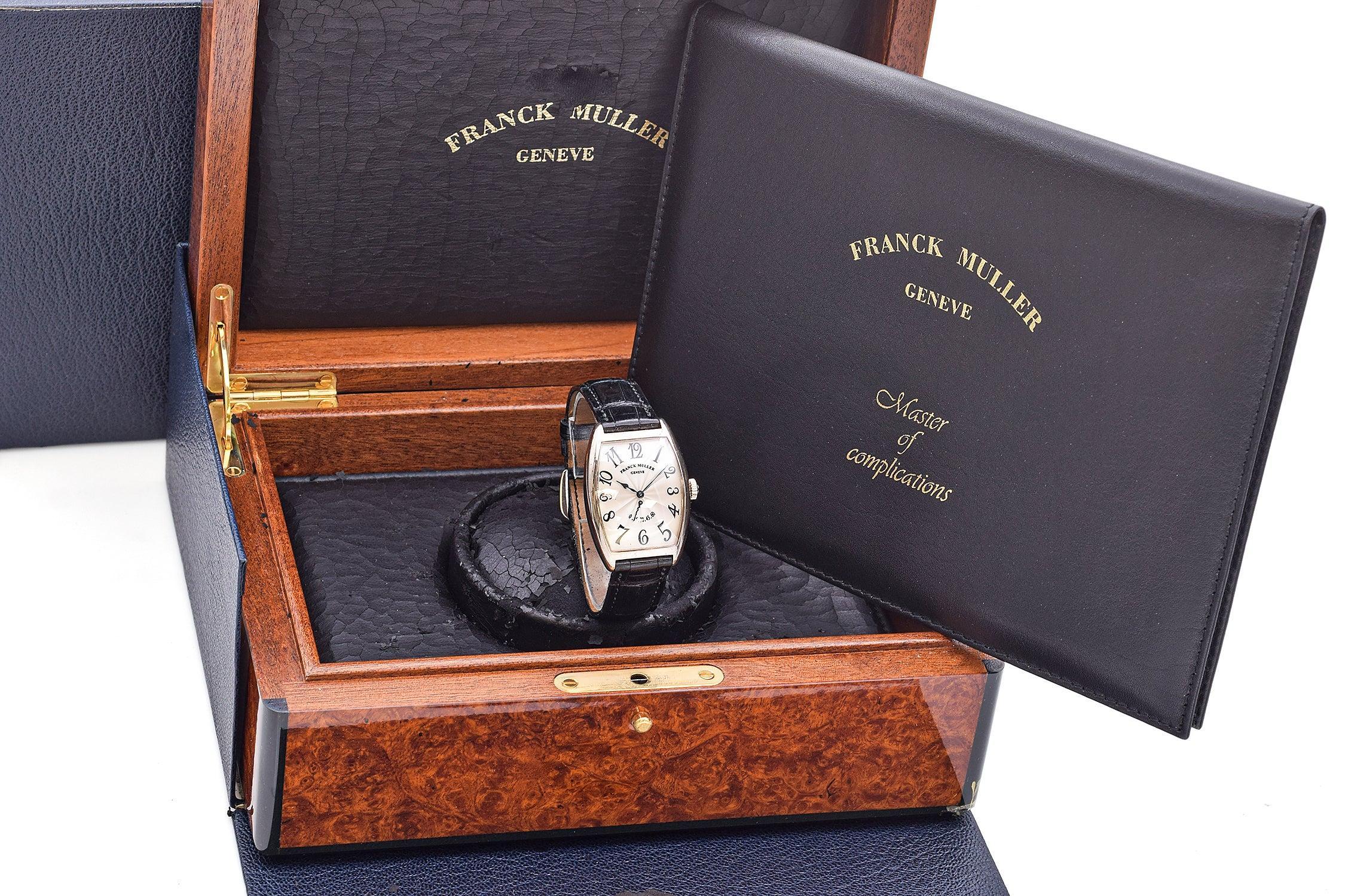 Frank Muller 2852 Retrograde Seconds 18K Weißgold Herrenuhr mit B&P im Angebot 4