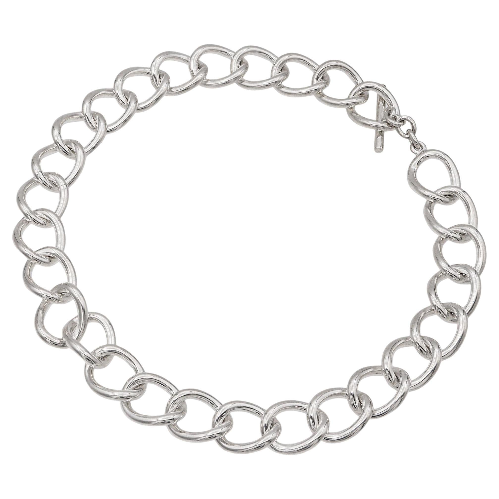 Vintage Jondell Spain Sterling Silver Chain Necklace