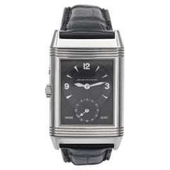Montre pour homme Jaeger-LeCoultre Reverso Duo Day & Night en acier inoxydable à remontage manuel