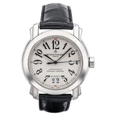 Vacheron Constantin Malte 18k White Gold Skeleton Date Automatic Men's Watch