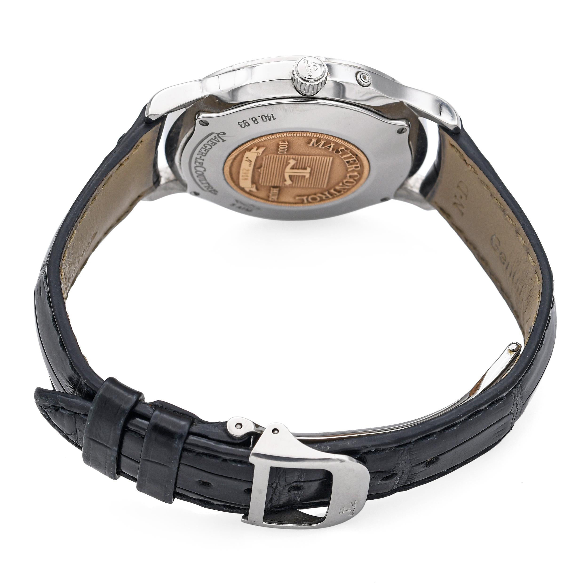 Jaeger-LeCoultre Master Reserve de Marche Edelstahl-Automatik Herrenuhr im Angebot 2