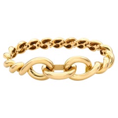 Vintage Hermès Torsade 18k Yellow Gold Link Bracelet