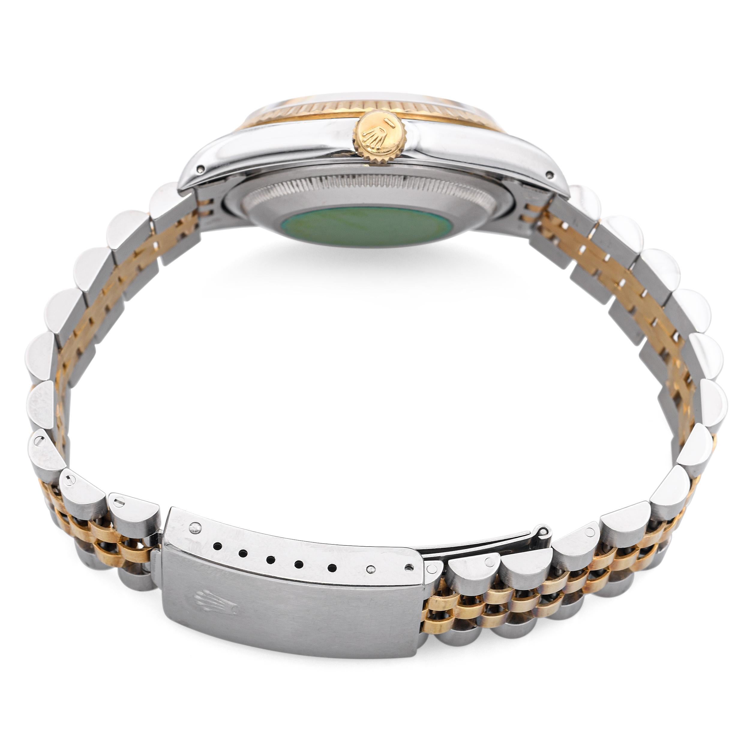 Rolex Datejust 16233 Zweifarbige 18k Gold Stahl Automatik Herrenuhr im Angebot 4