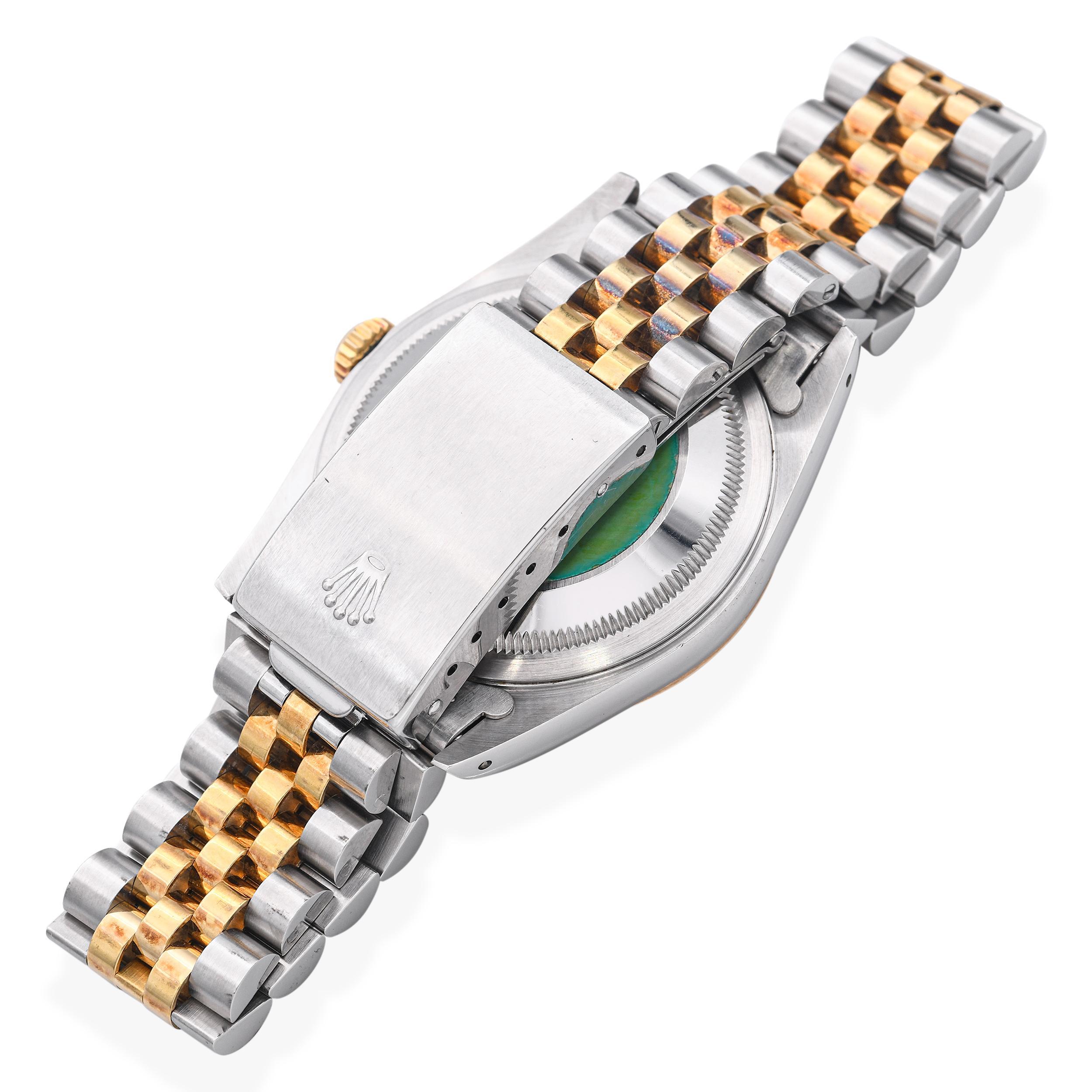 Rolex Datejust 16233 Zweifarbige 18k Gold Stahl Automatik Herrenuhr im Angebot 2