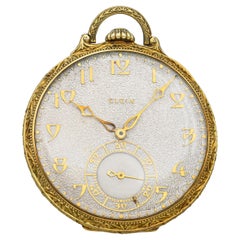 Antique Elgin Lord Elgin Grade 450 14k Yellow Gold 21 Jewel Size 12 Pocket Watch