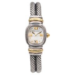 David Yurman Sterling Silver Mother of Pearl Dial Quartz Women's Cable Watch