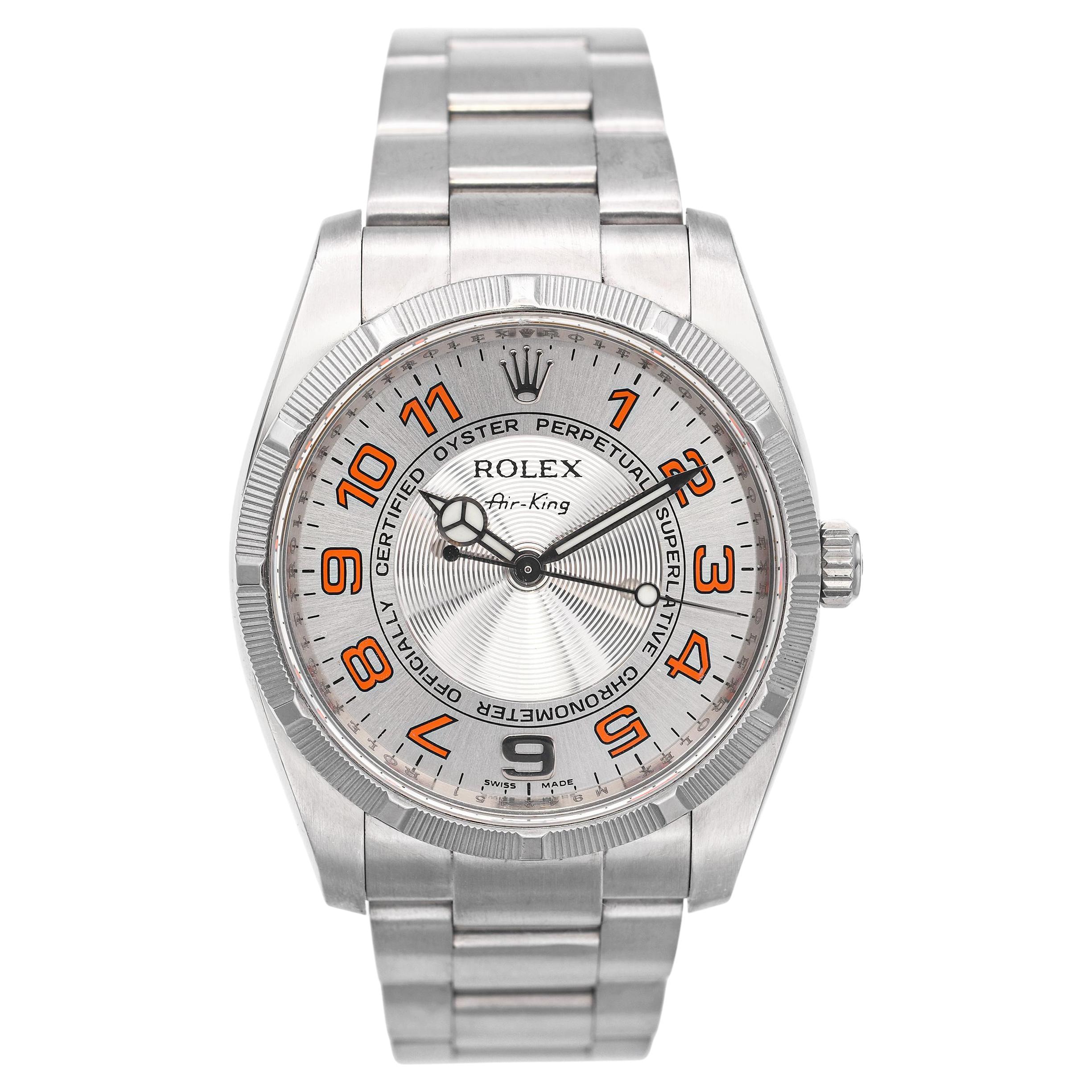 Rolex Air King Edelstahl Automatik Herrenuhr Ref. 114210 im Angebot