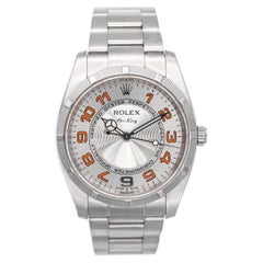 Montre Rolex Air King en acier inoxydable à remontage automatique pour hommes Ref. 114210