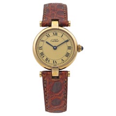 Vintage Cartier Vendome Vermeil Quartz Women's Watch Ref. 590004