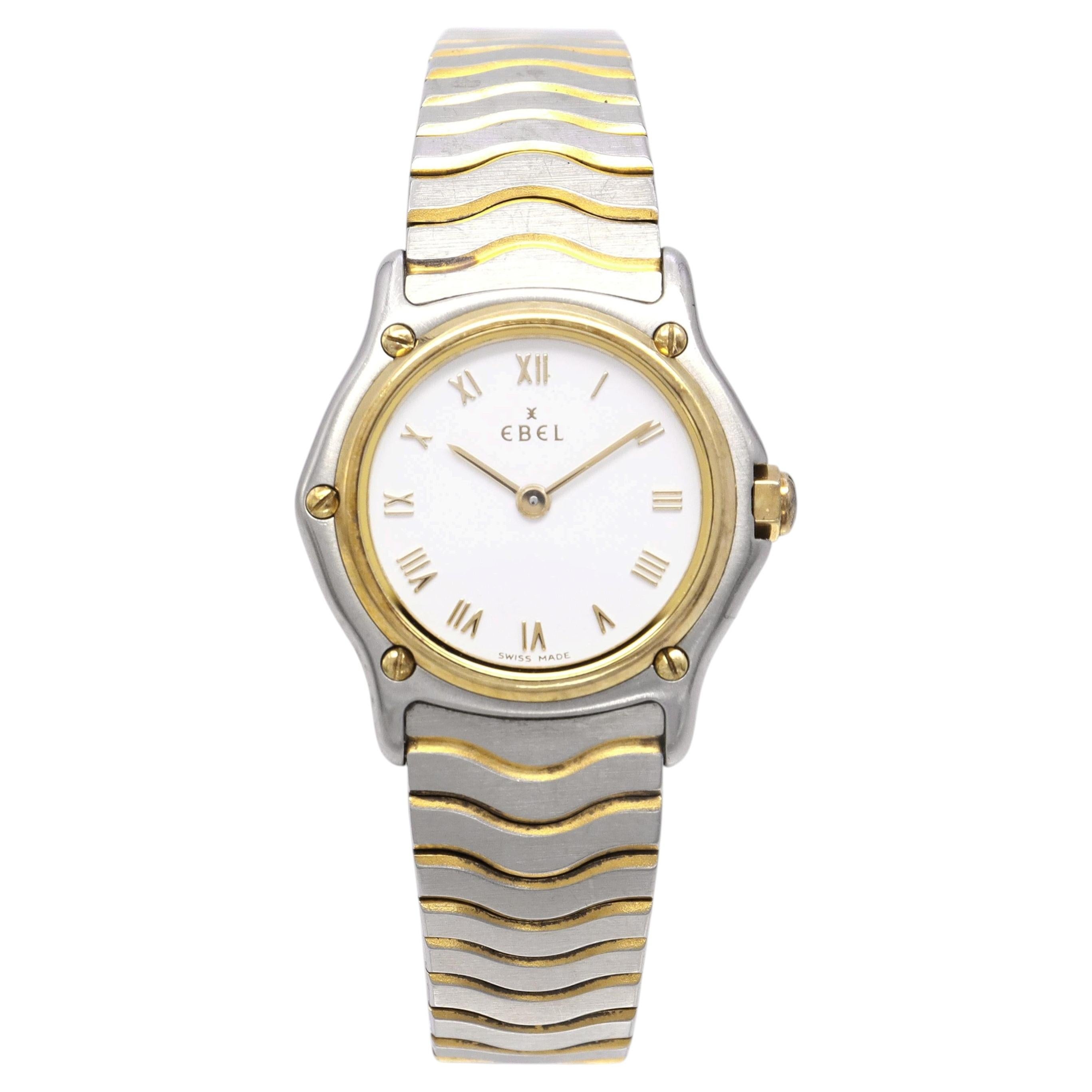 Ebel Classic Wave Two Tone Stainless Steel Quartz Women’s Watch Ref. 1057901