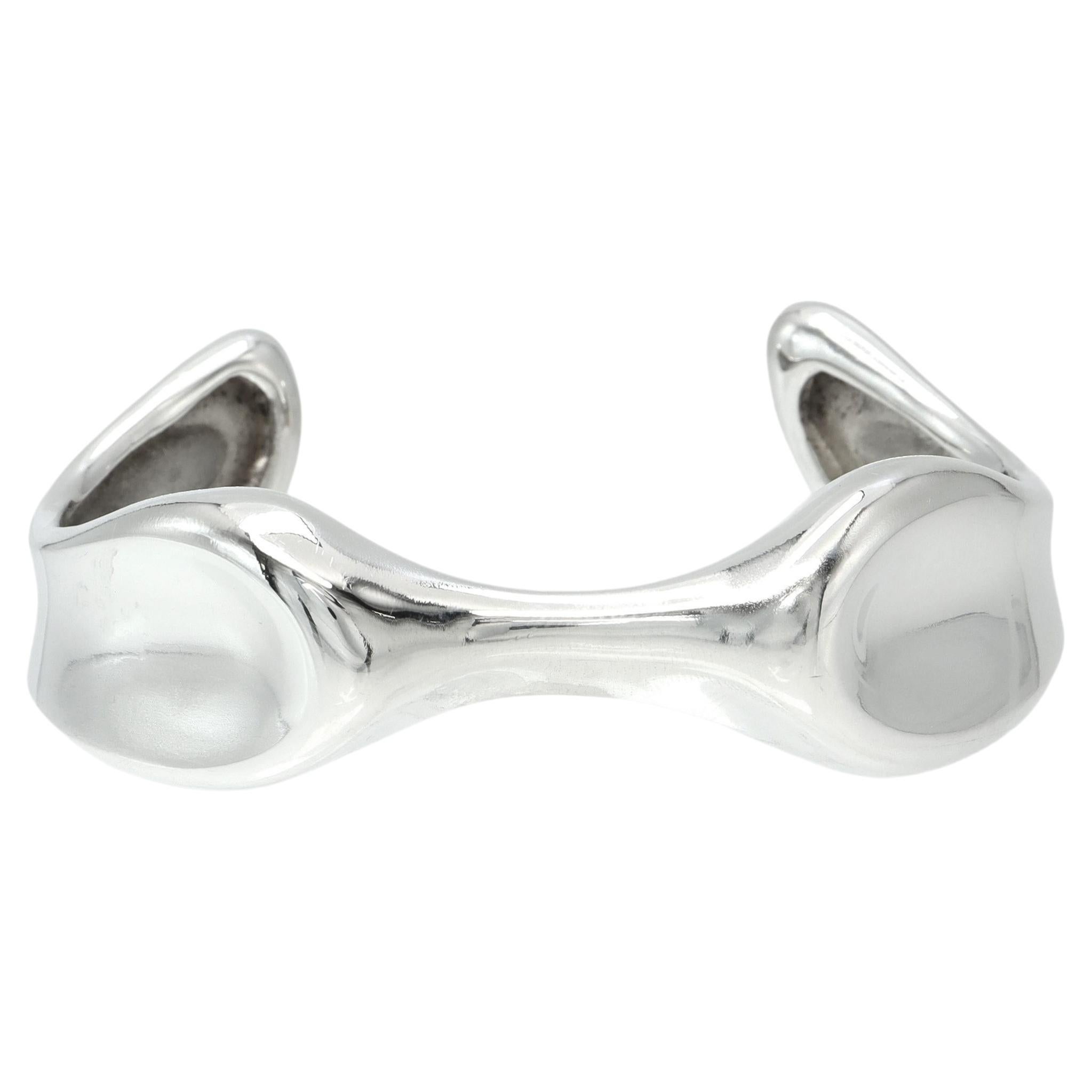 Tiffany & Co. Elsa Peretti Daumenabdruck-Armreif aus Sterlingsilber