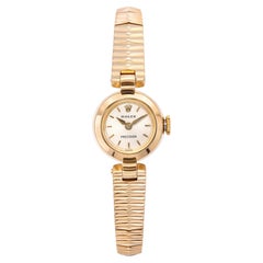 Vintage 18k Yellow Gold Rolex Precision Women's Cocktail Watch Ref. 9626
