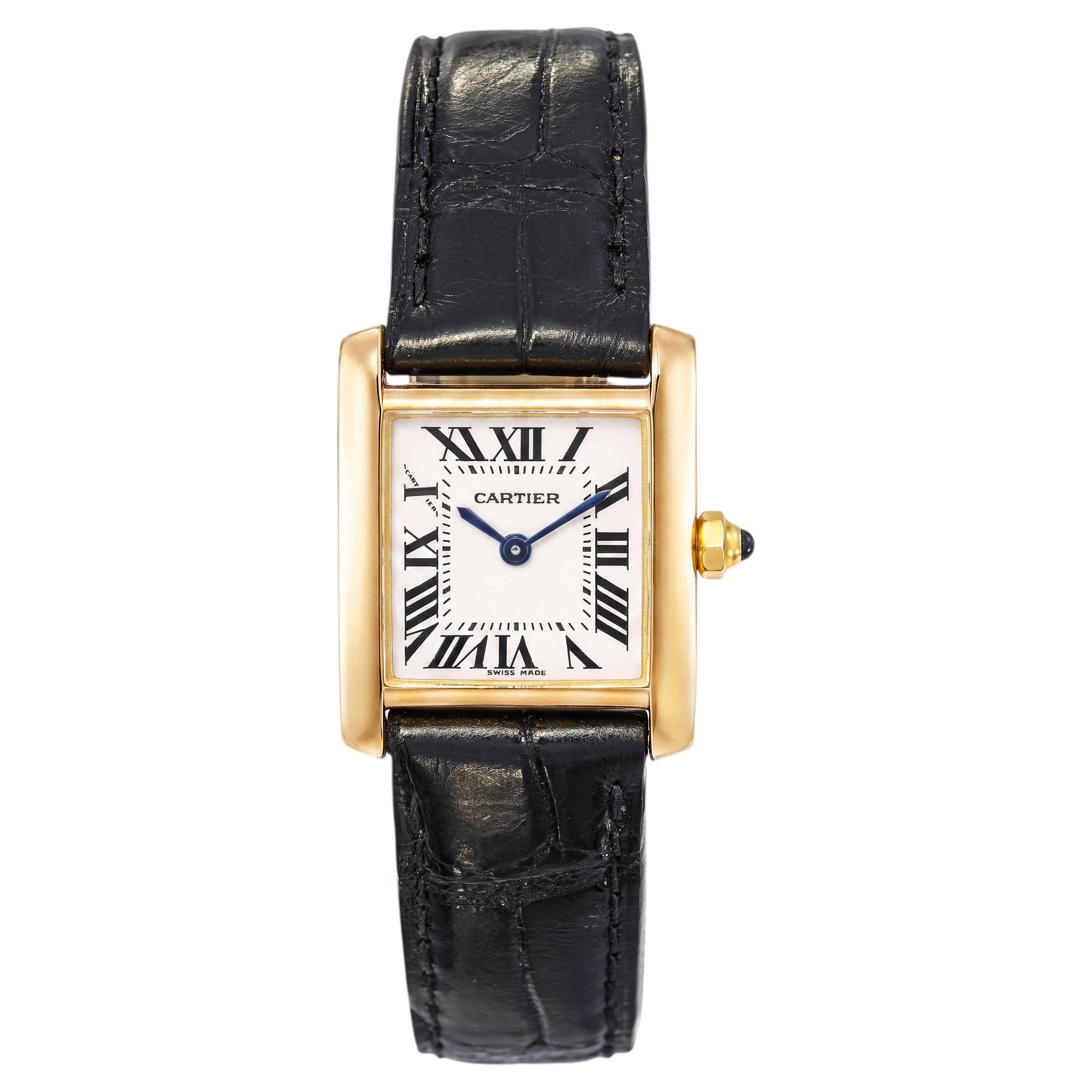 Cartier Damenuhr „Tank Française“ aus 18 Karat Gelbgold, Ref. 2385