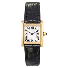 Cartier 18k Yellow Gold Tank Francaise Womens Watch Ref. 2385