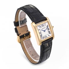Cartier 18k Yellow Gold Tank Francaise Womens Watch Ref. 2385