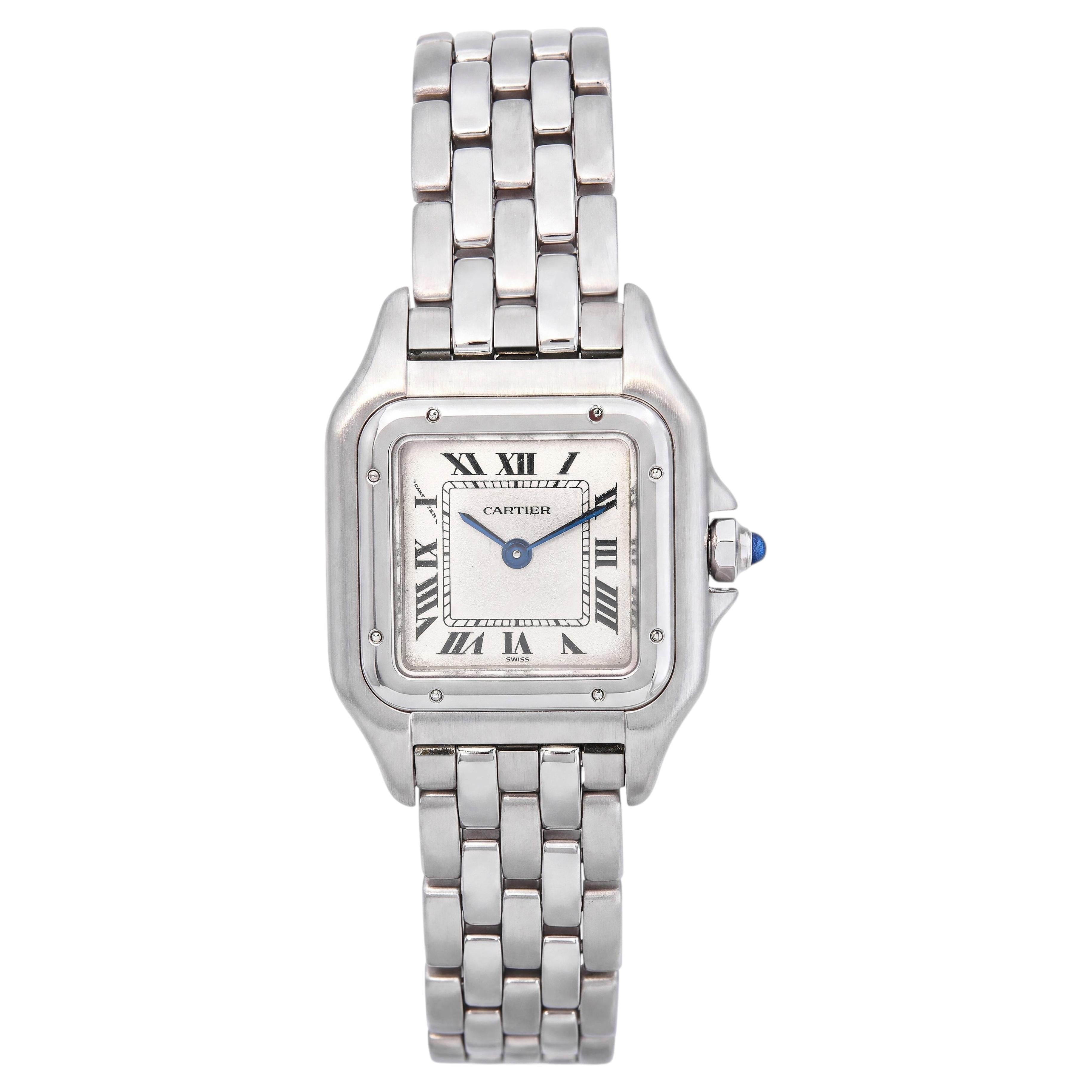 Orologio da donna vintage Cartier Panthere Small in acciaio inossidabile con movimento al quarzo, rif. 1320