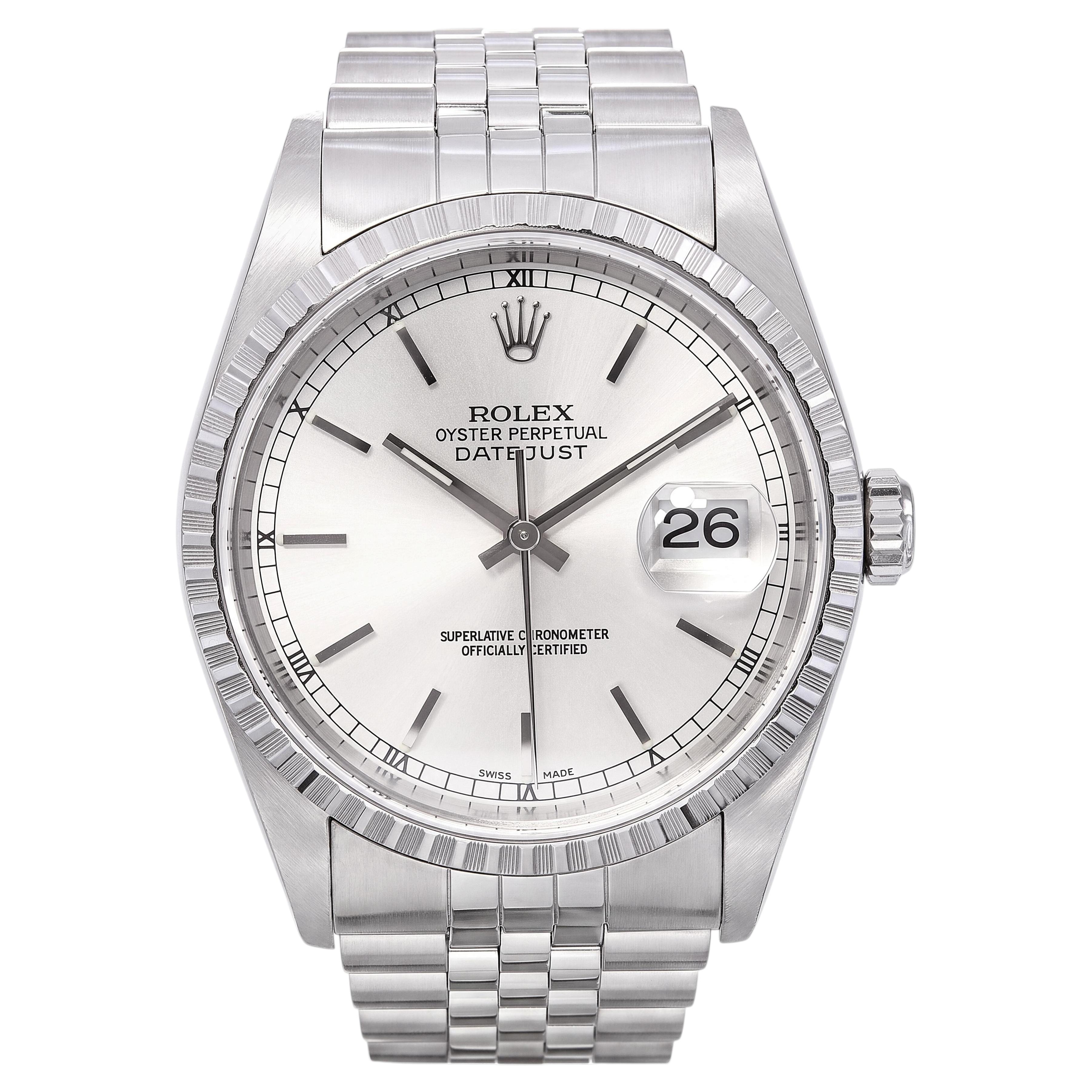 Rolex Datejust Stainless Steel Men's 36mm Watch Ref. 16220