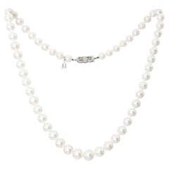 Mikimoto 18K White Gold Akoya Pearl Necklace