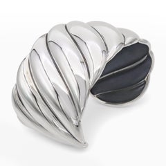 David Yurman Sculpted Cable Cuff Bracelet in Sterling Silver