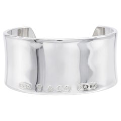 Tiffany & Co. 1837 Sterling Silver Wide Cuff Bracelet