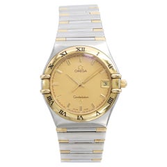 Omega Constellation Two-Tone Stainless Steel Date Quartz Men’s Watch 1312.10