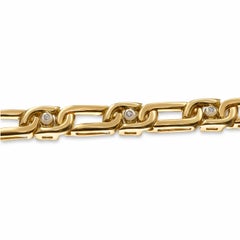 Vintage-Armband von Tiffany & Co. aus 18-karätigem Gelbgold mit Diamanten in Gliederoptik