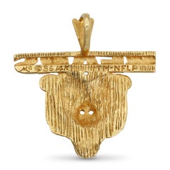 Vintage Michael Anthony 14k Yellow Gold Chicago Bears NFL Pendant