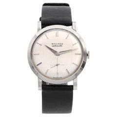 Vintage Movado Deluxe Stainless Steel Automatic Men's Watch