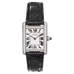 Cartier 18k White Gold Tank Louis Cartier Small 22mm Watch Ref. 2679