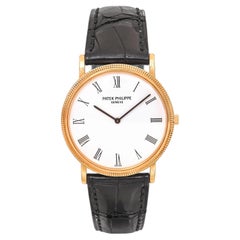 Vintage Patek Philippe 18k Yellow Gold Calatrava Manual 32mm Watch Ref. 3520/D