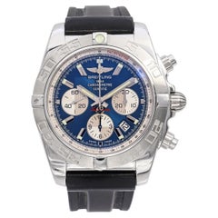 Breitling Chronomat 44 Blue Dial Steel Automatic Chronograph Men’s Watch