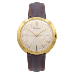 Vintage Jager-Le-Coultre 18k Yellow Gold Mens Watch