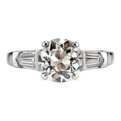 Old European Cut Diamond Engagement Ring