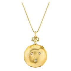 Victorian Yellow Gold and Diamond Lever Set Pocket Watch 1