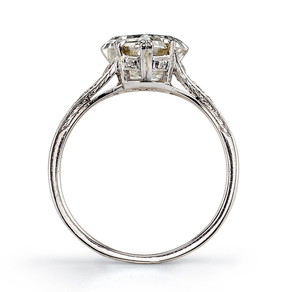 lozenge cut diamond ring