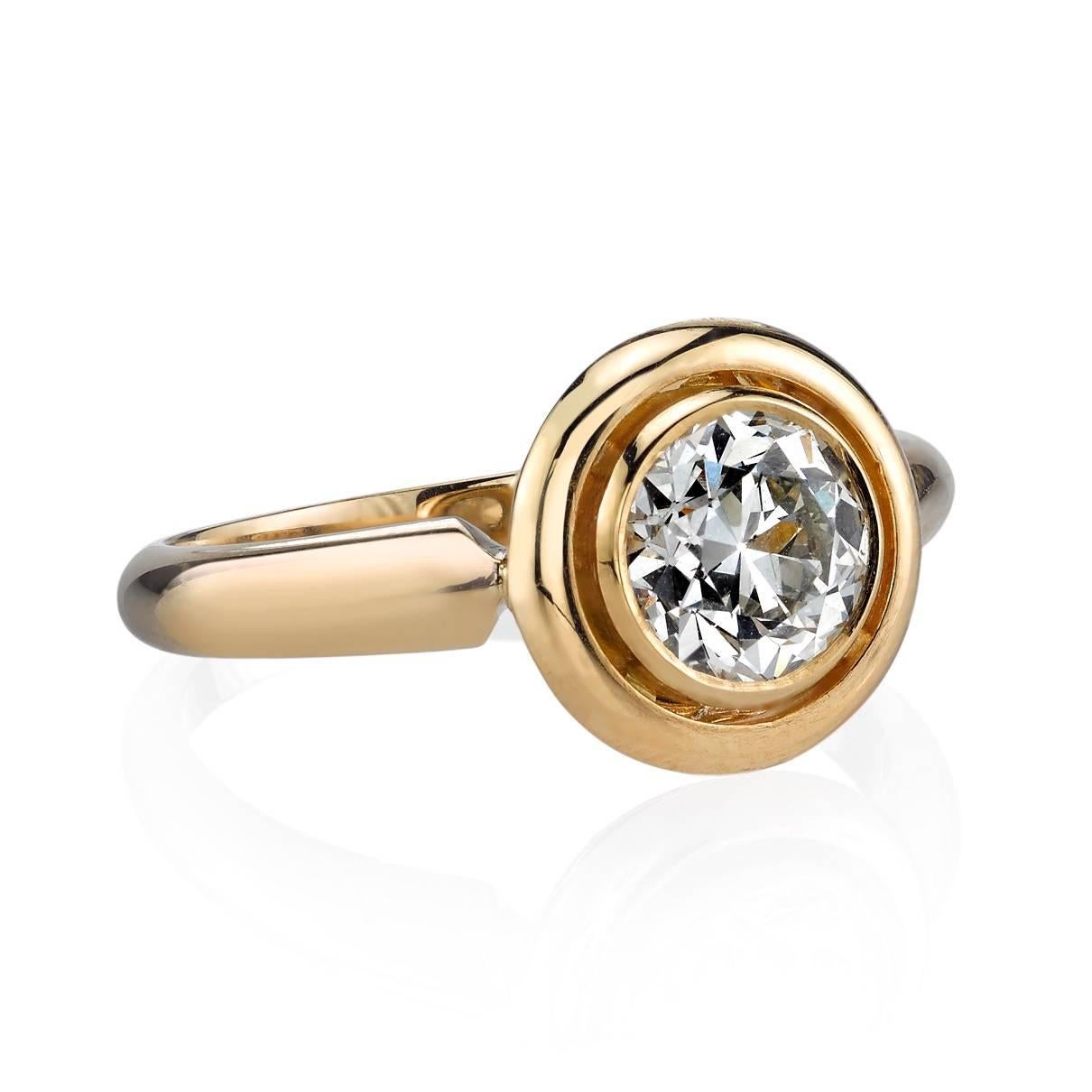 1.02ct I/VS2 EGL certified old European cut diamond set in a handcrafted 18k yellow gold mounting. 



