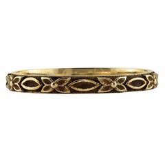 Oxidized Hand Crafted Single Stone Band 7