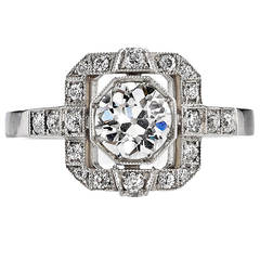Old European Cut Diamond Engagement Ring 3
