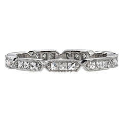French Cut Diamond Eternity Band 12