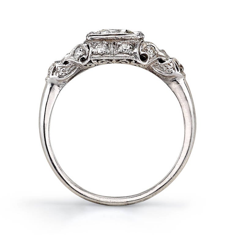 Art Deco Diamond Engagement Ring In Good Condition In Los Angeles, CA