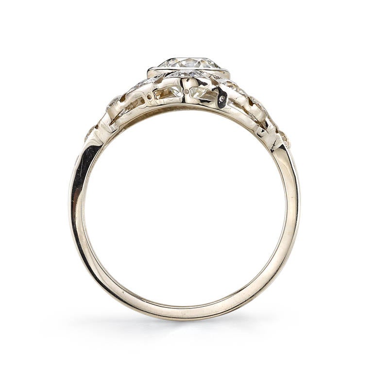 Art Deco Old Mine Cut Diamond Ring