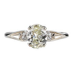 Classic Oval Shaped Engagement Ring 1