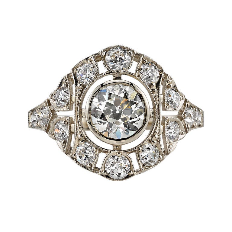 Old Mine Cut Diamond Ring