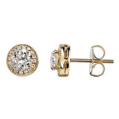 Old European Cut Diamond Earrings