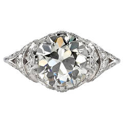 Edwardian Old European Cut Diamond Engagement Ring