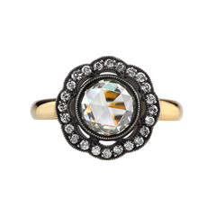 Old World Rose Cut Diamond Ring 3